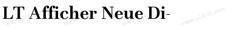 LT Afficher Neue Di字体转换